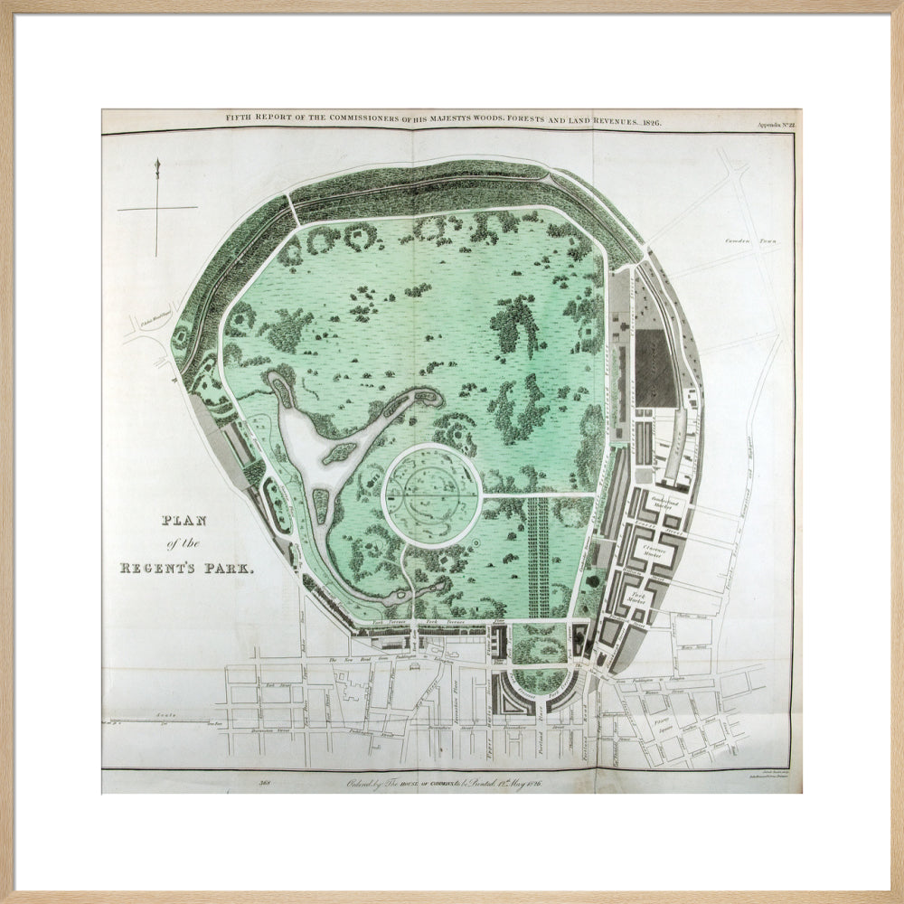 Plan of the Regent&#39;s Park