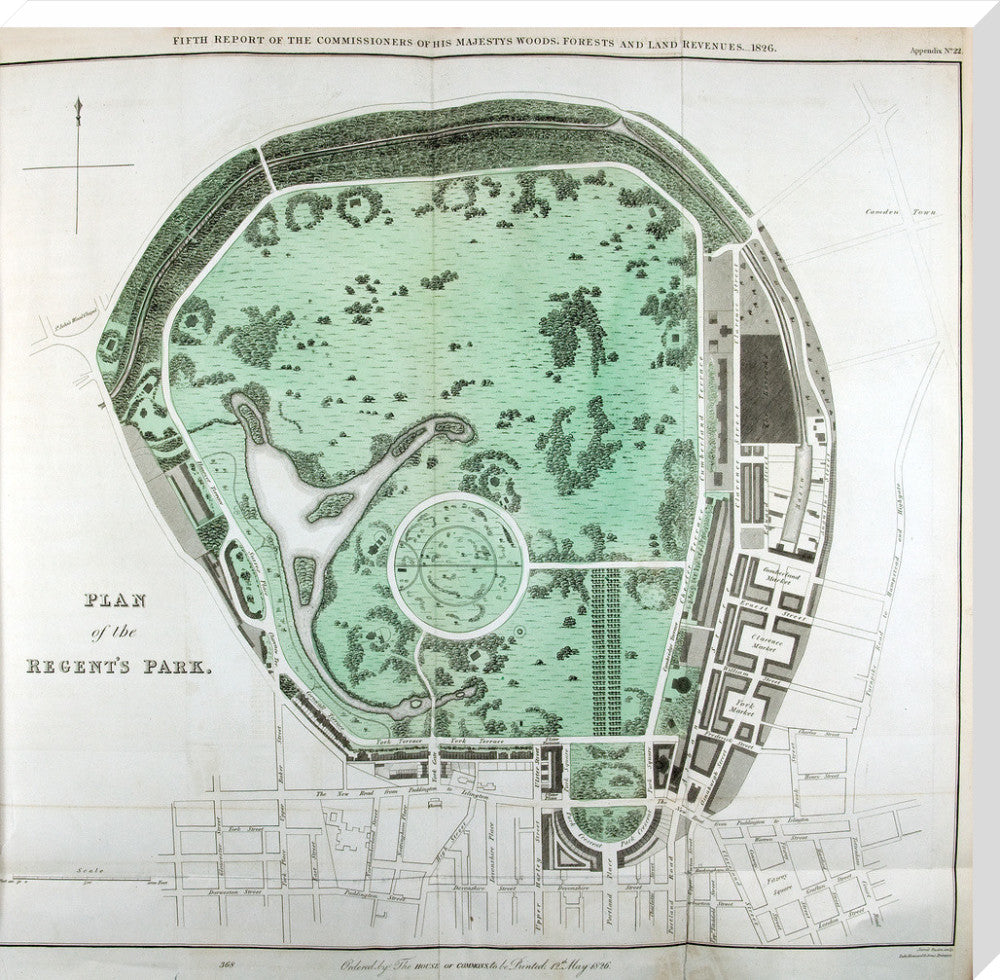 Plan of the Regent&#39;s Park