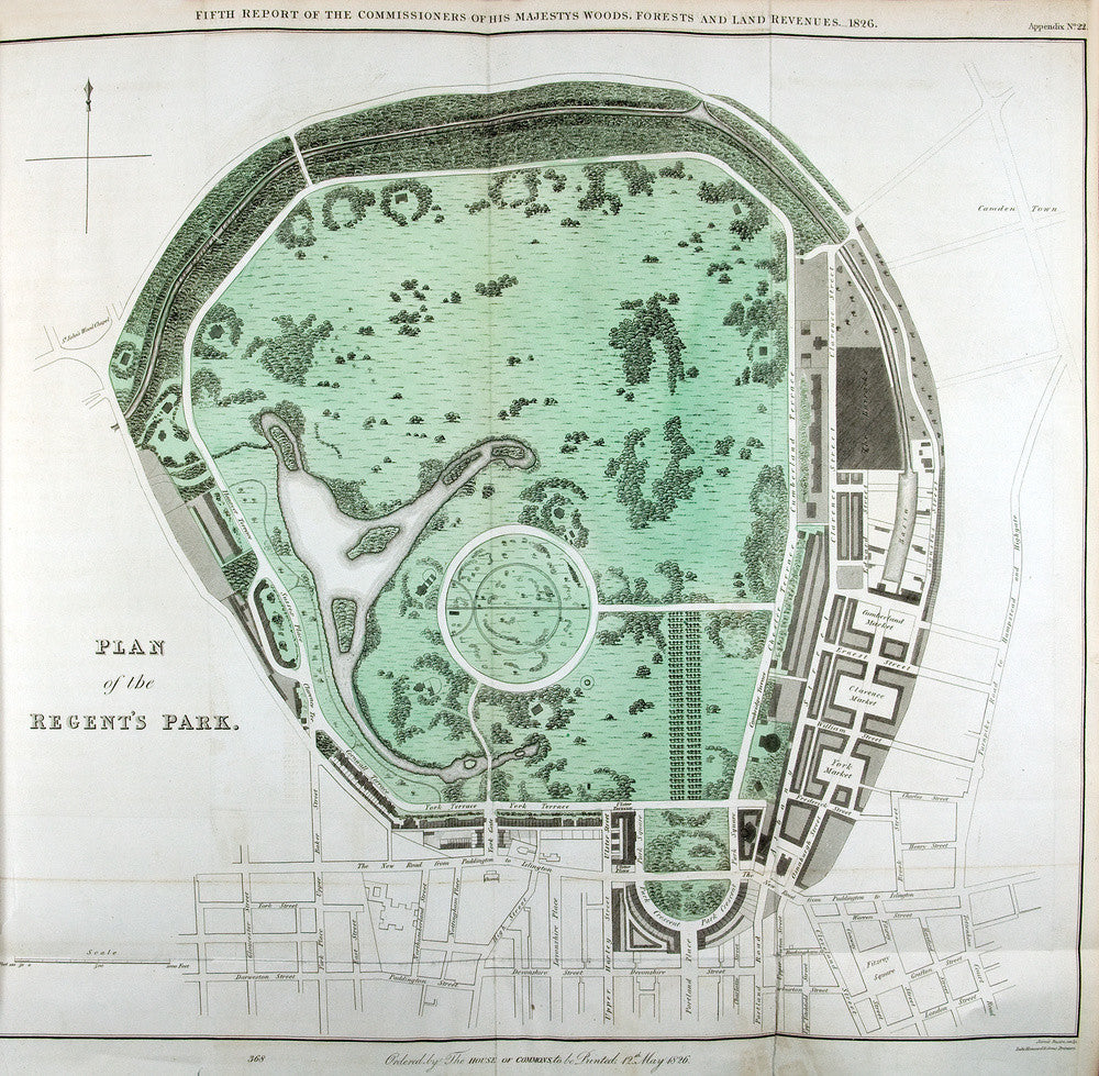 Plan of the Regent's Park