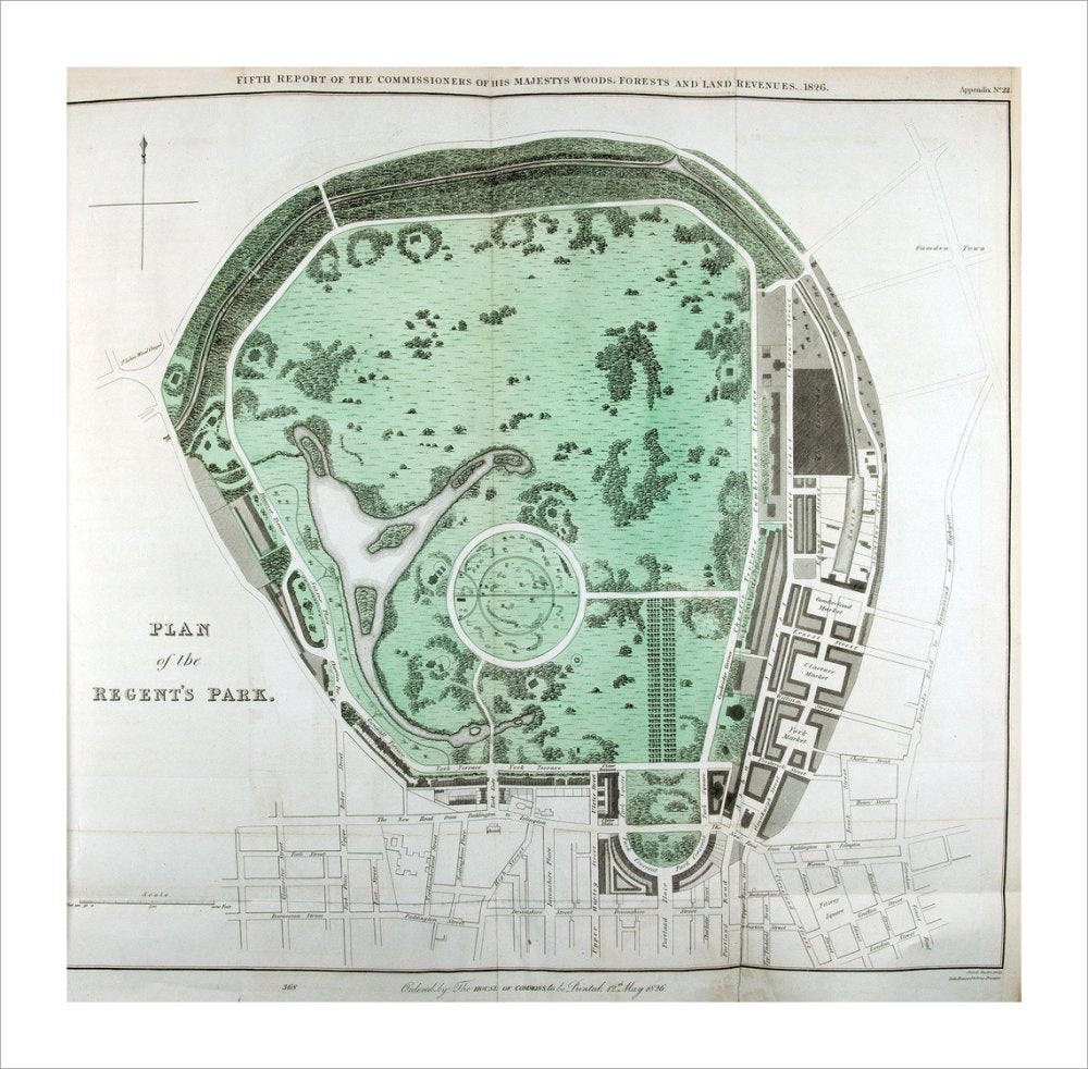 Plan of the Regent&#39;s Park