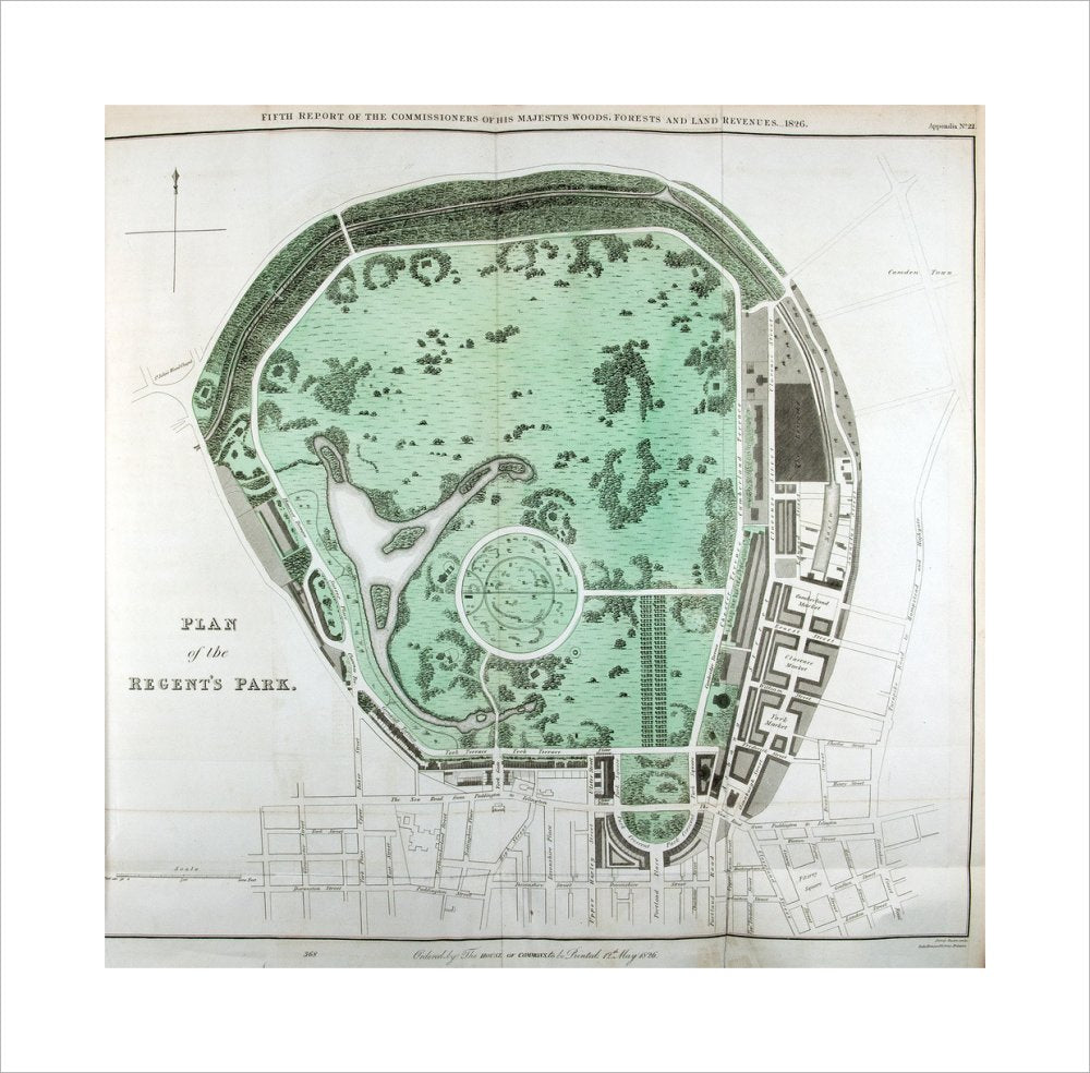 Plan of the Regent&#39;s Park