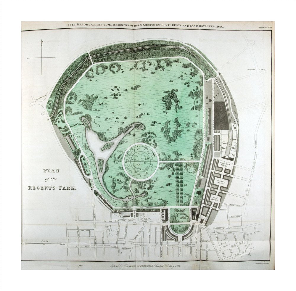 Plan of the Regent&#39;s Park