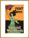 Fight with National War Bonds, Woman with Flag