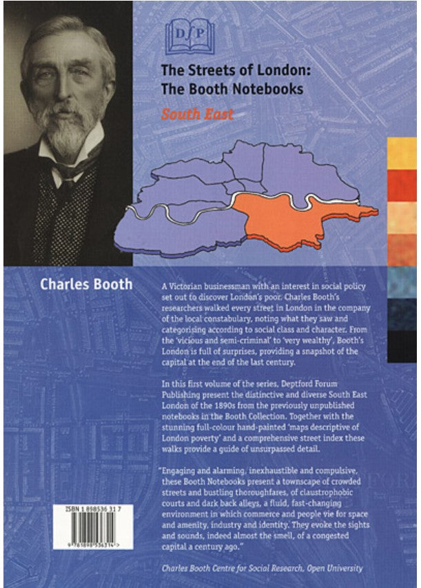 Back Cover of The Streets of London: The Booth Notebooks - South East